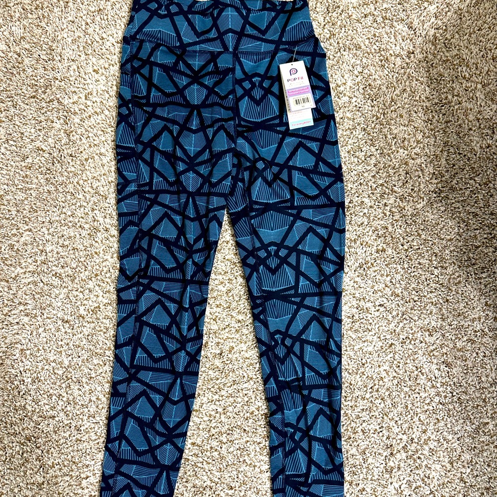 NWT POP Fit High Waisted 7/8 Length Leggings